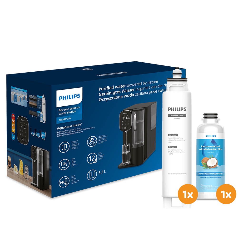 Philips Reverse Osmosis vandstation varmt + koldt ADD6912BK (filtrerer PFAS)