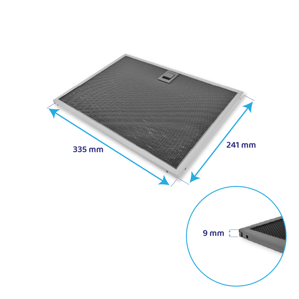 Blaupunkt metalfilter 241 x 335 mm AFGASP / AFCGASP