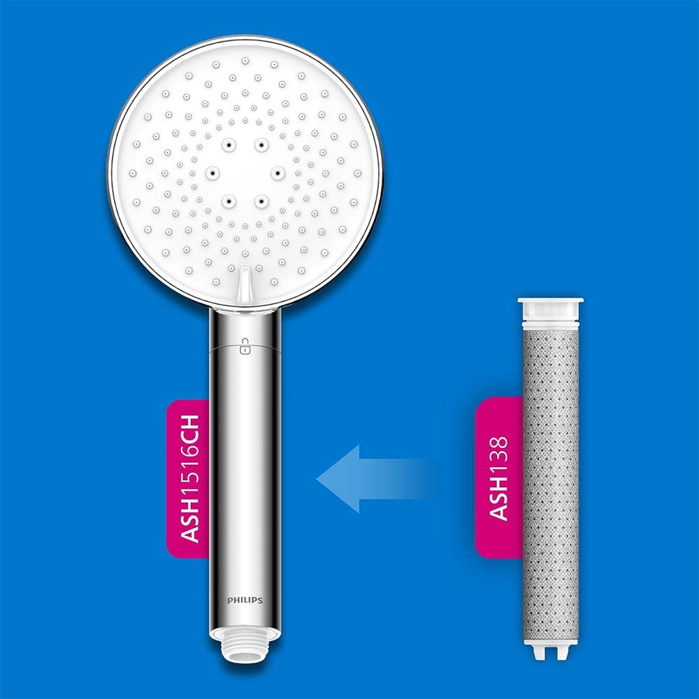 Philips erstatningsfilter til brusehoved (3 stk.) ASH138