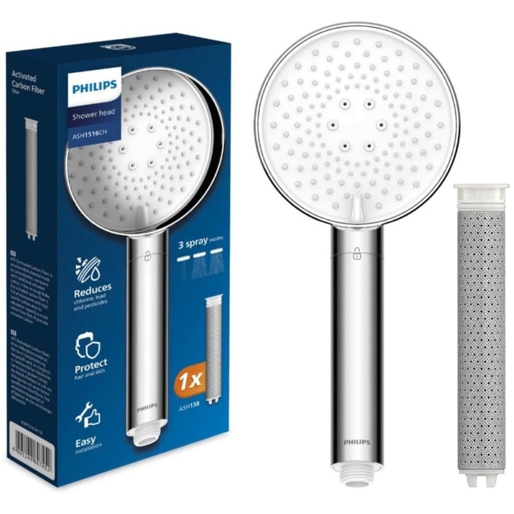 Philips brusehoved med 4 erstatningsfiltre ASH1516CH / ASH138