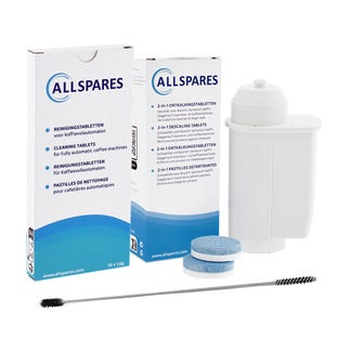 Vedligeholdelsessæt til kaffemaskine: rengøringstabletter + afkalkningstabletter + vandfilter egnet til Neff VeroSeries