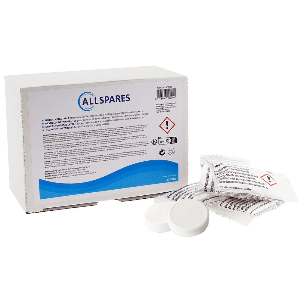 Afkalkningstabletter egnet til Gaggenau 311864 / 311556 / 00312454 (30 stk.)