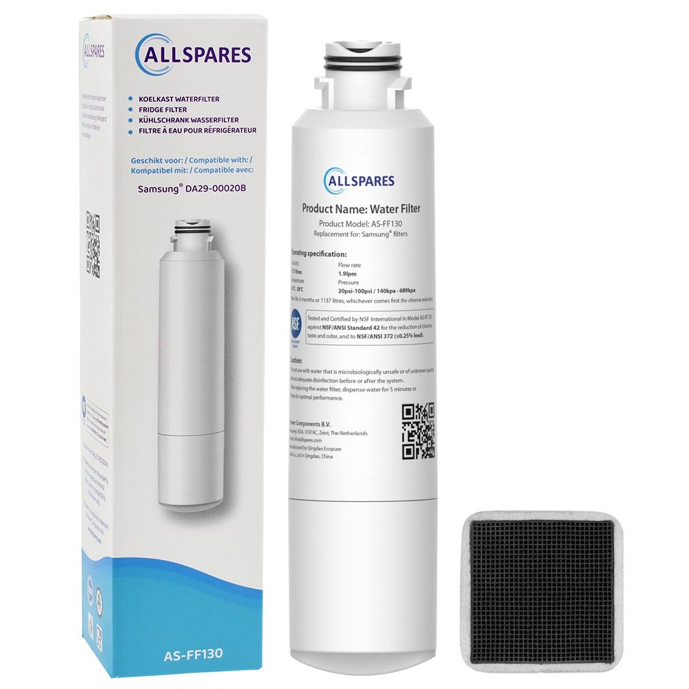 Erstatningssæt luftfilter + vandfilter egnet til Samsung køleskab