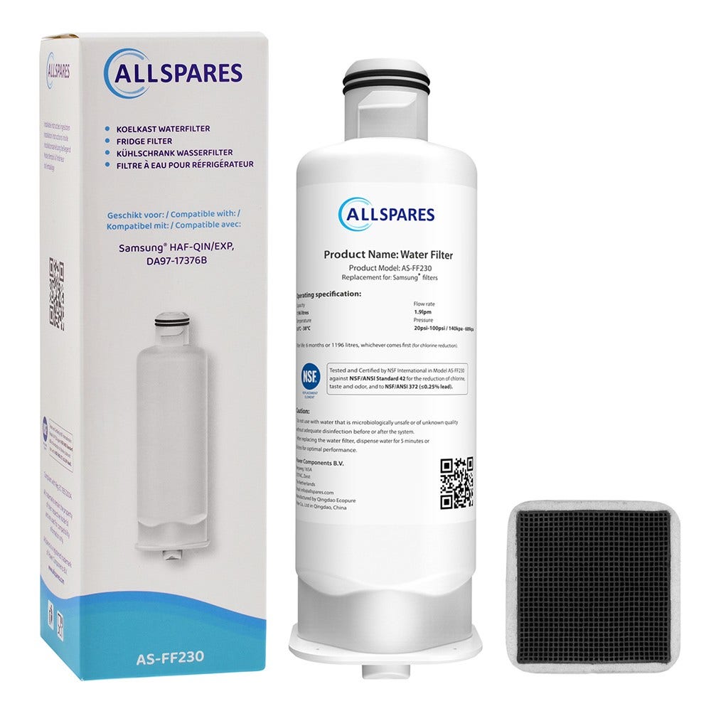 Erstatningssæt luftfilter + vandfilter egnet til Samsung køleskab