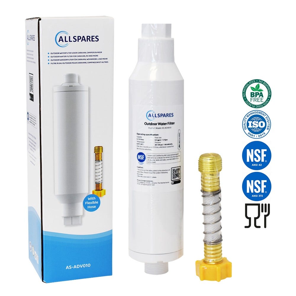 AllSpares vandfilter til campingvogn / båd AS-ADV010