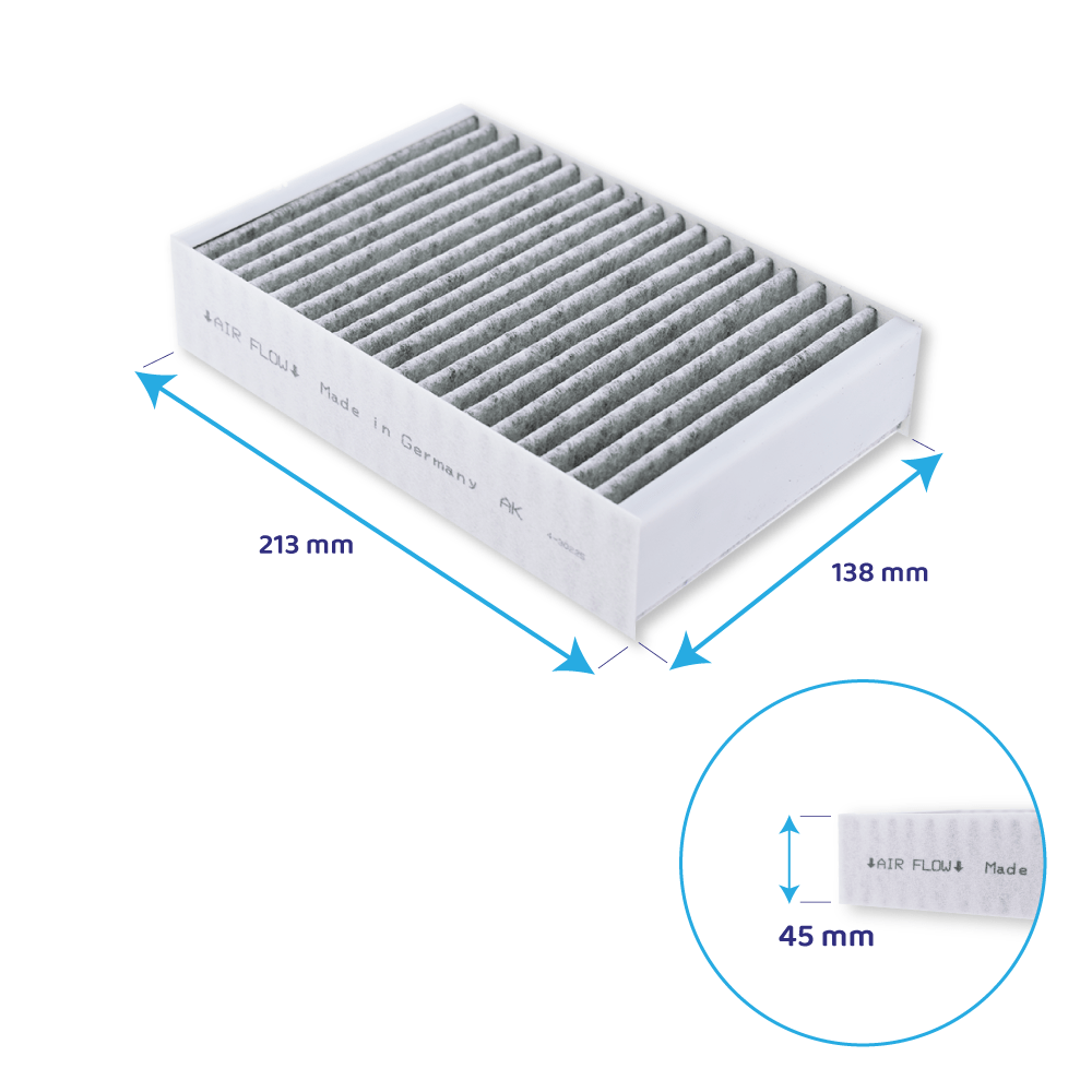 Kulfilter egnet til Miele DKF 31-P (2 stk.)