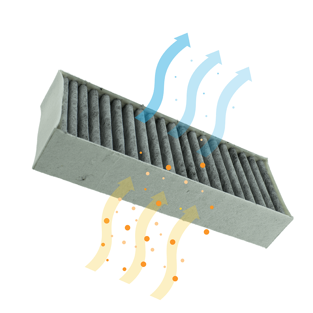 CleanAir kulfilter egnet til Gaggenau 17004796 / CA282111 (4 stk.)