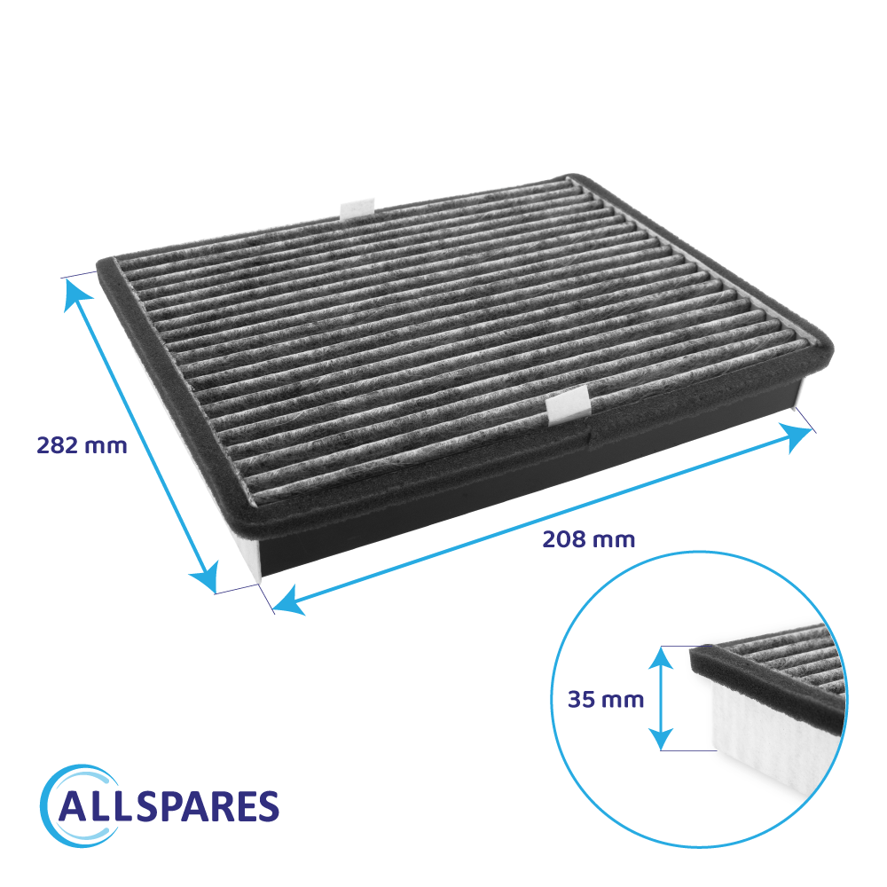 Aktivt kulfilter, der passer til Miele Active AirClean DKF 36-P