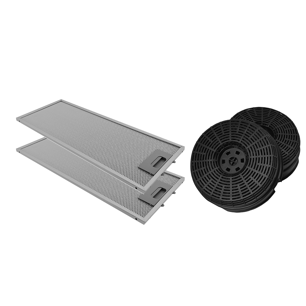 Kulfilter (2 stk.) + metalfilter (2 stk.) egnet til Bosch DFT63AC50