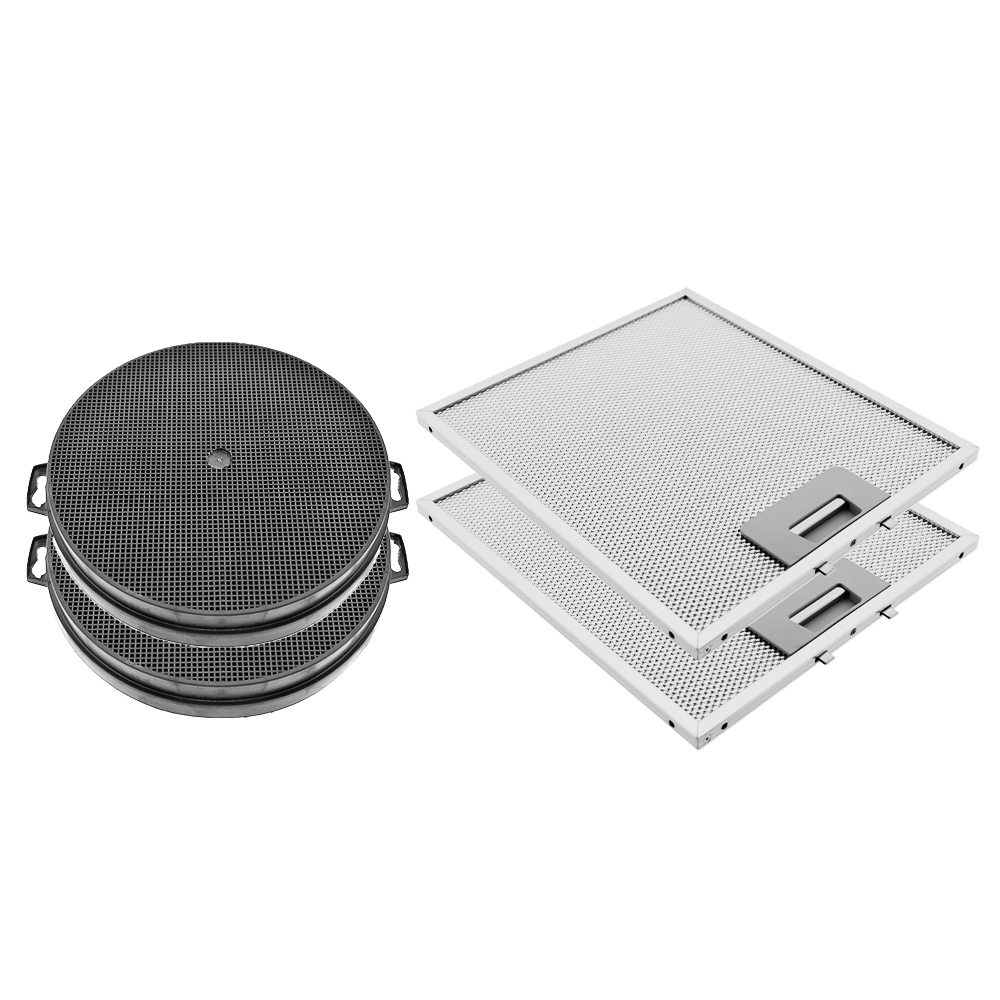 Kulfilter (2 stk.) og metalfilter (2 stk.) egnet til Brandt AD1070X