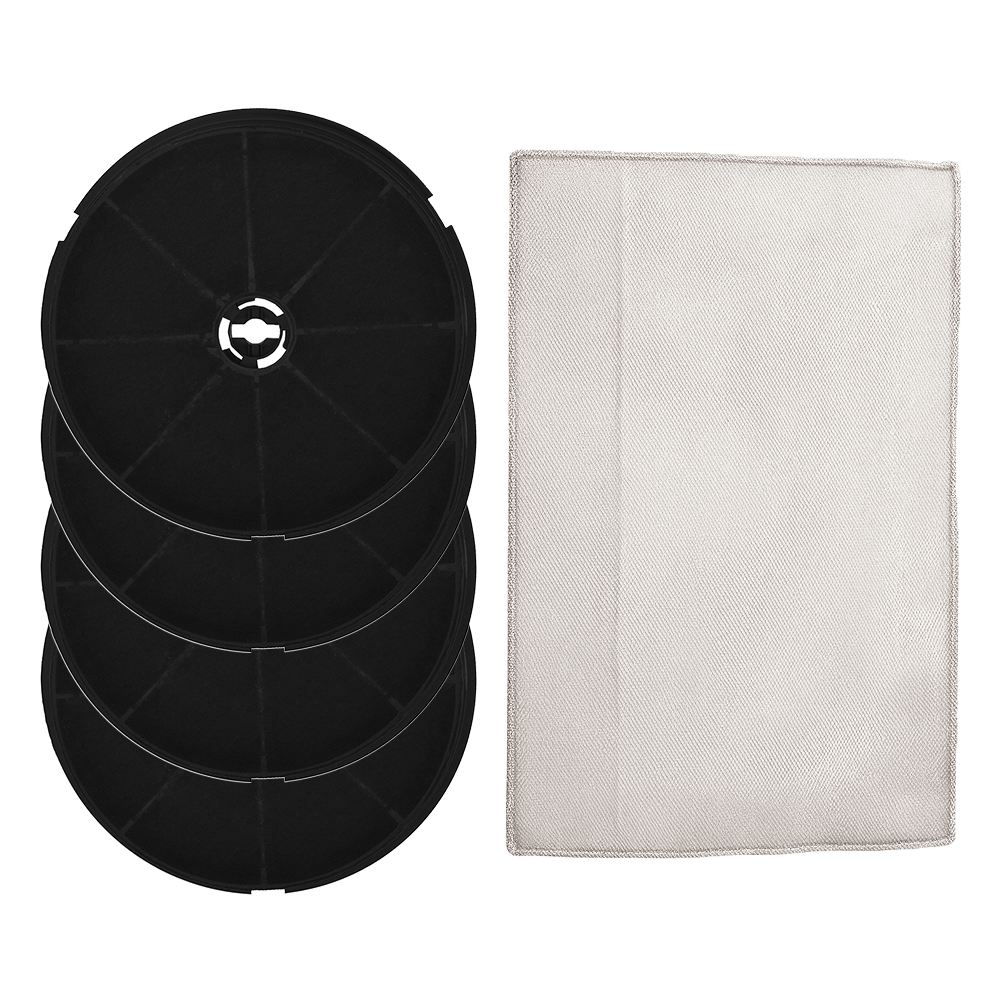 Kulfilter (4 stk.) og metalfilter (1 stk.) egnet til Cooke & Lewis VHB60/VHW60