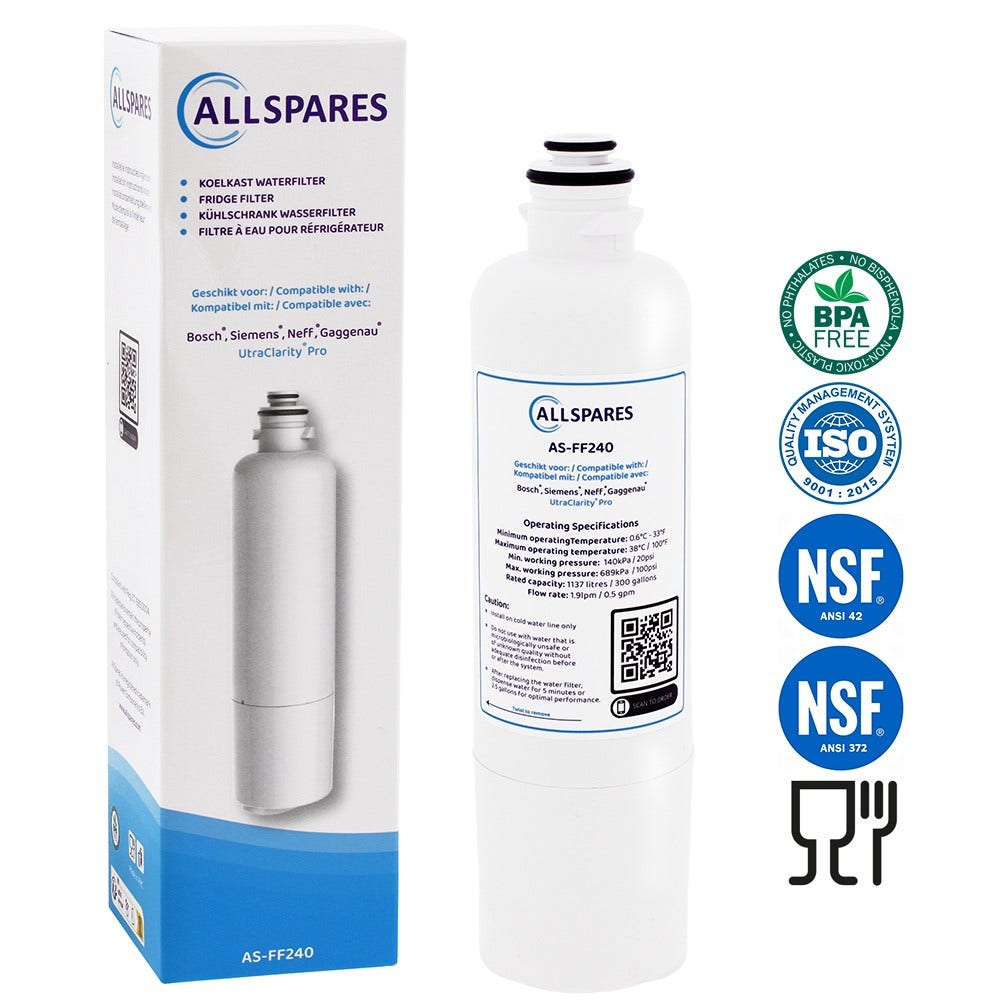 Vandfilter egnet til Balay UltraClarityPro 11032518