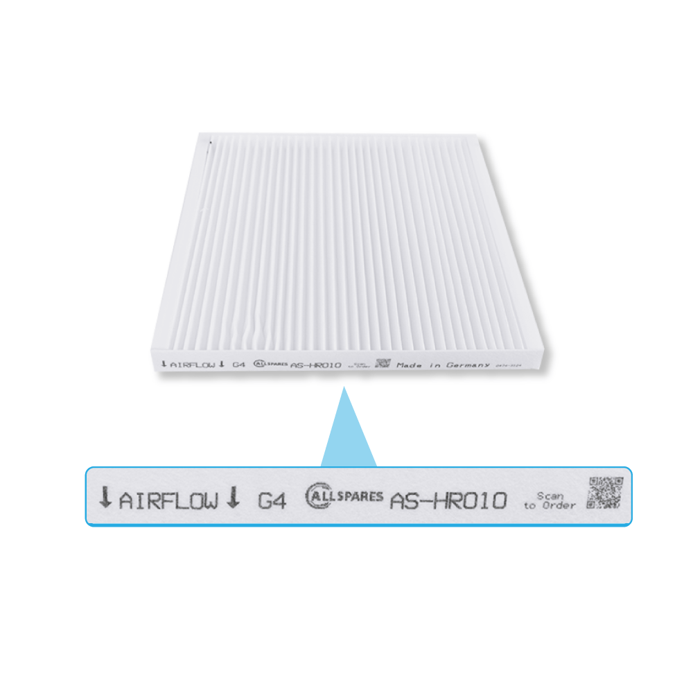 Filter G4 egnet til Vasco D400 II / D300E II (2 stk.)
