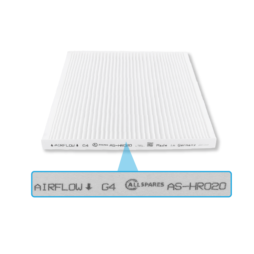 Filter F7/G4 egnet til Vasco DX4 / DX5 / DX6 (2 stk.)