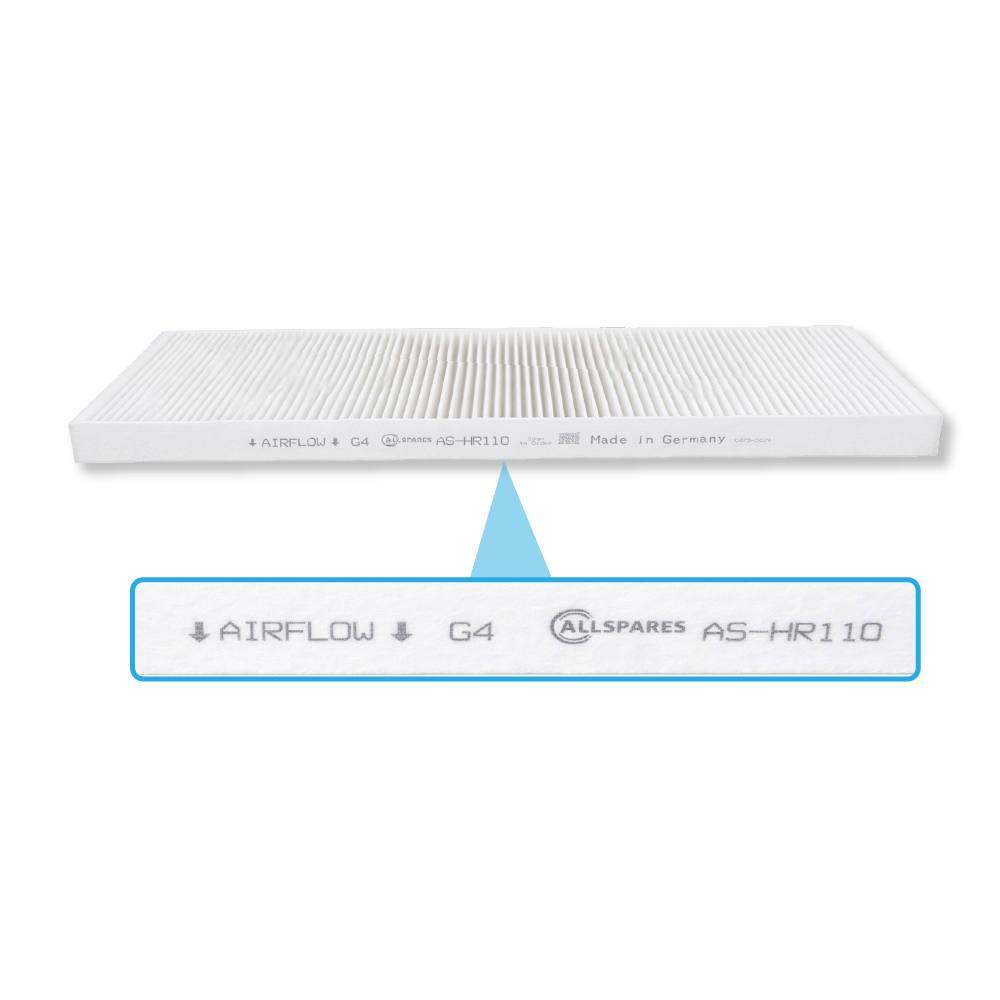 Filter G4 egnet til Orcon HRC300/HRC400/EcoMax/MaxComfort (2 stk.)