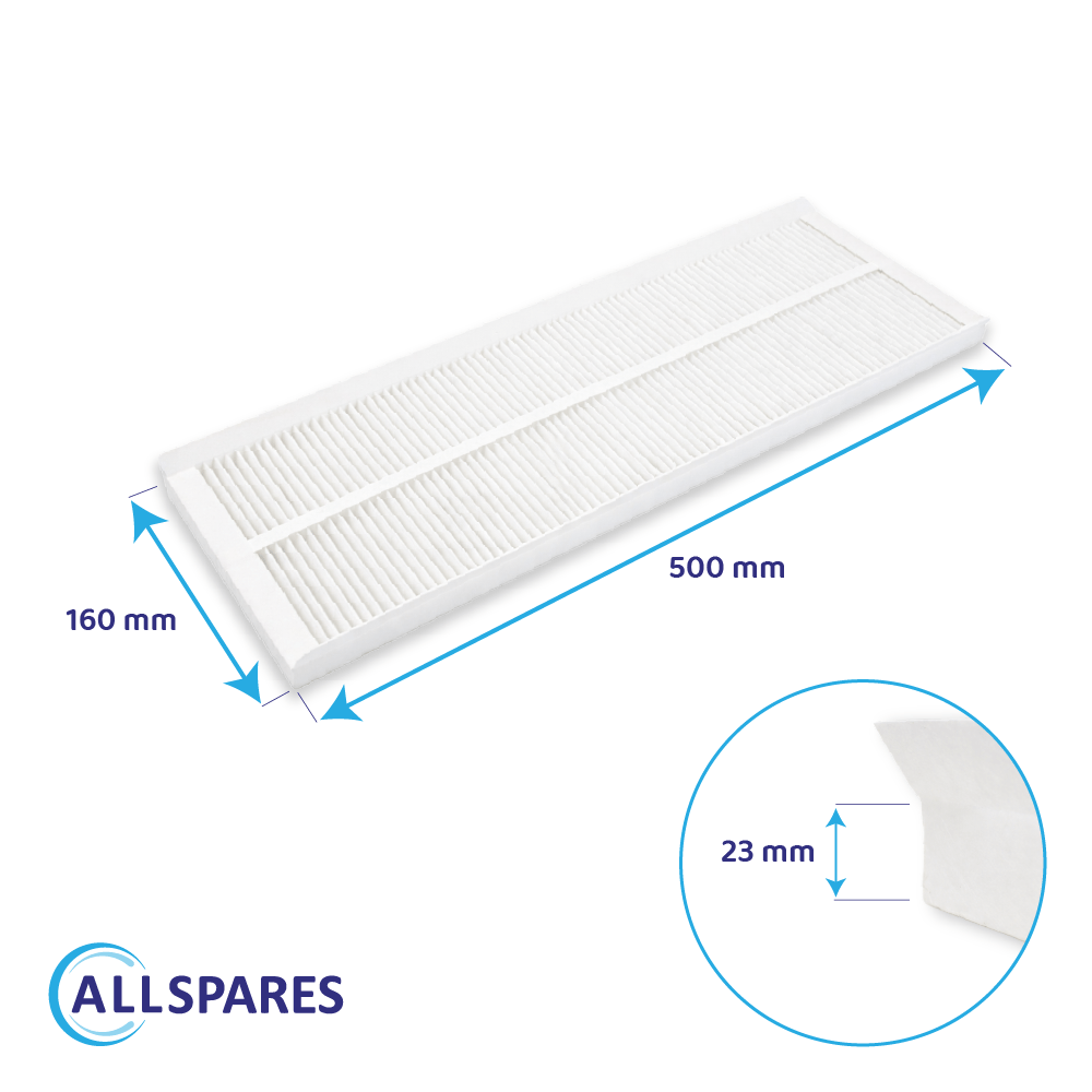 Filter G4 egnet til Zehnder ComfoAir Q350 / Q450 / Q600 (2 stk.)