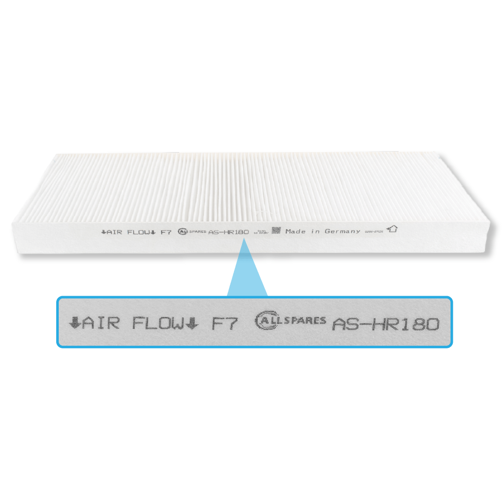 Filter F7/G4 egnet til Zehnder ComfoAir Q350 / Q450 / Q600 (2 stk.)