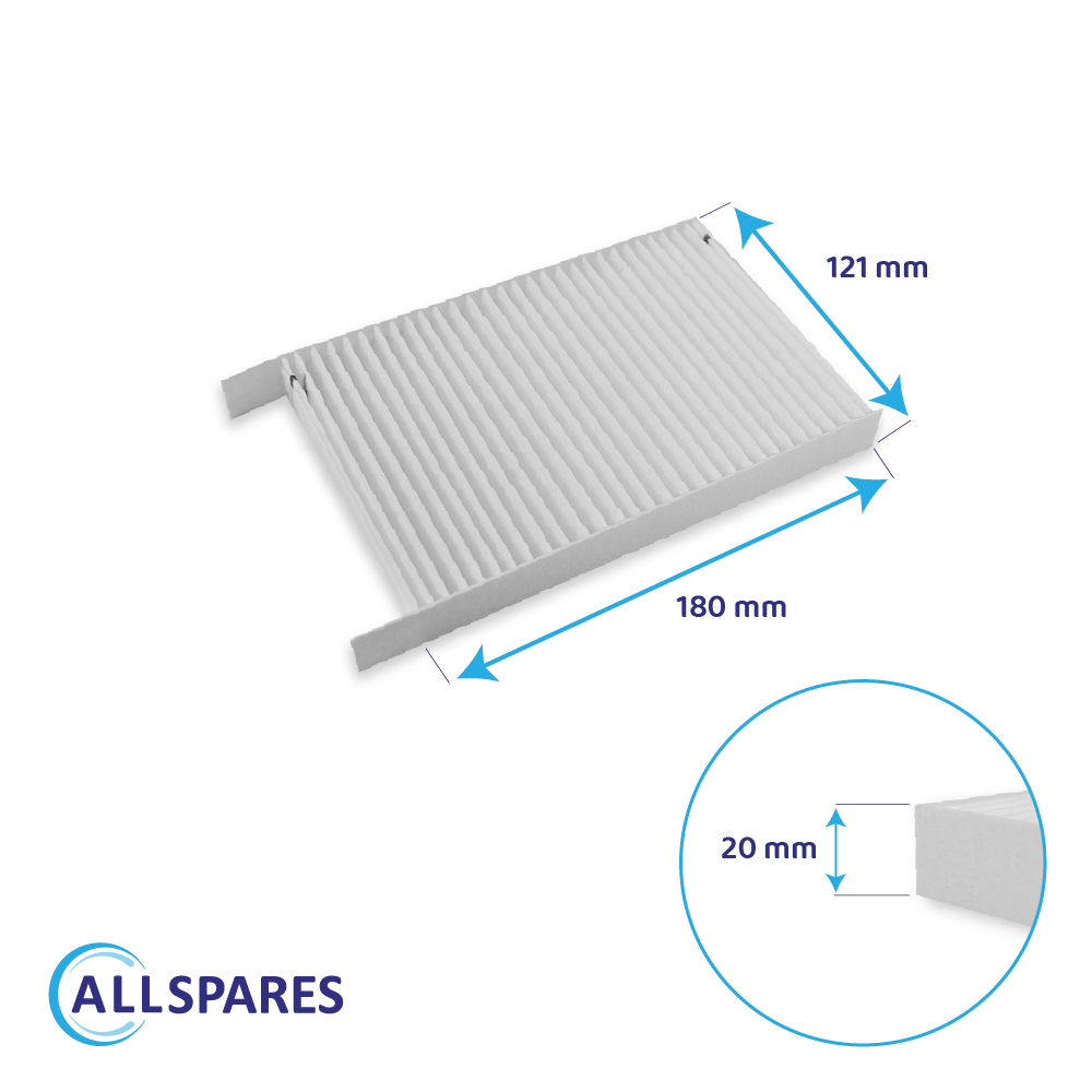 Filter F7/G4 egnet til Zehnder ComfoSpot 50 (2 stk.)