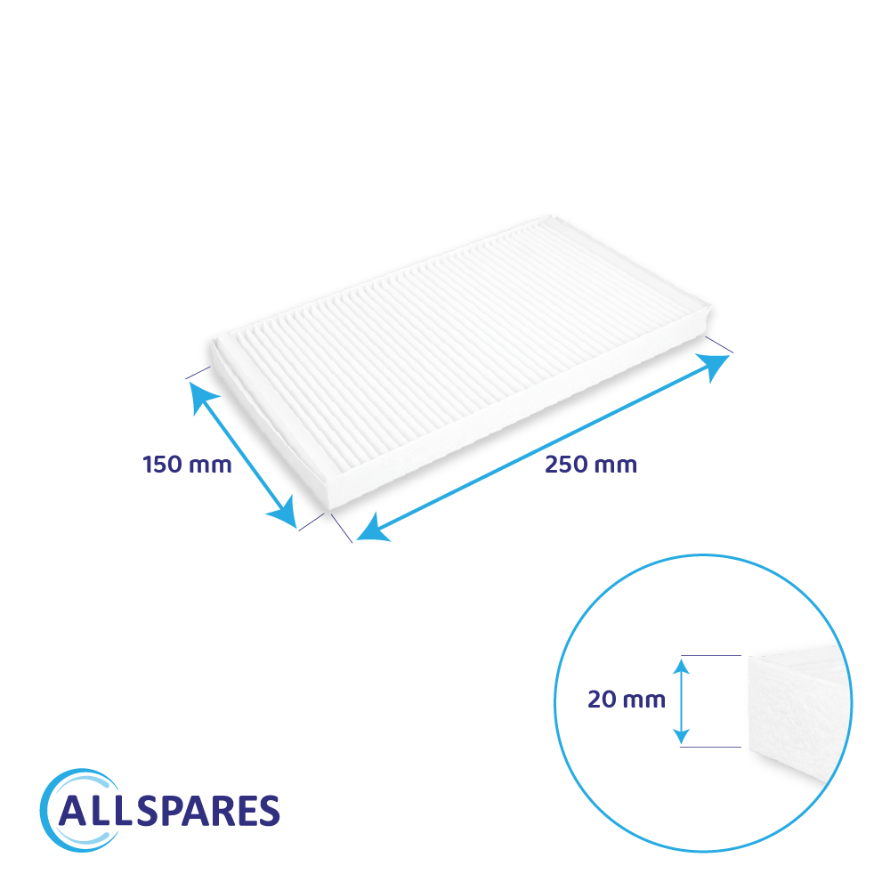 Filter G4 egnet til Itho Daalderop HRU ECO 200 (2 stk.)