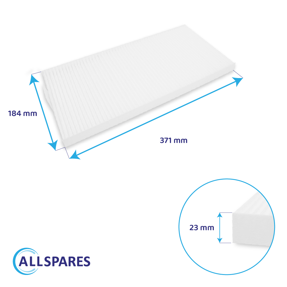 Filter M5 kompatibel med Tecalor THZ304/404/504 (2 stk.)