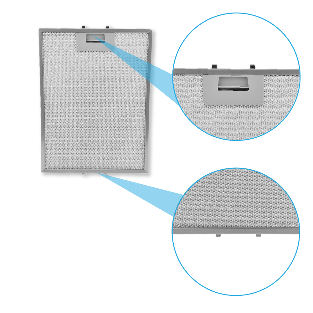 Metalfilter 327x247mm kompatibelt med Pando 580058200037