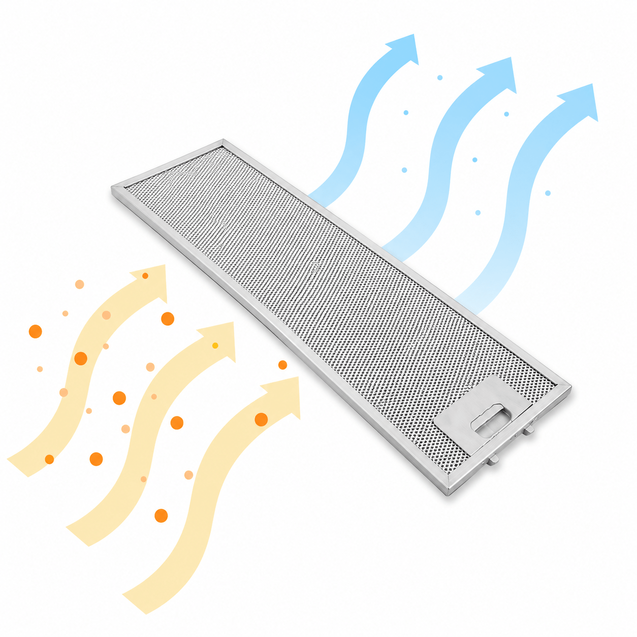 AllSpares metalfilter 532 x 176 x 9 mm 481248058305 / GF023B
