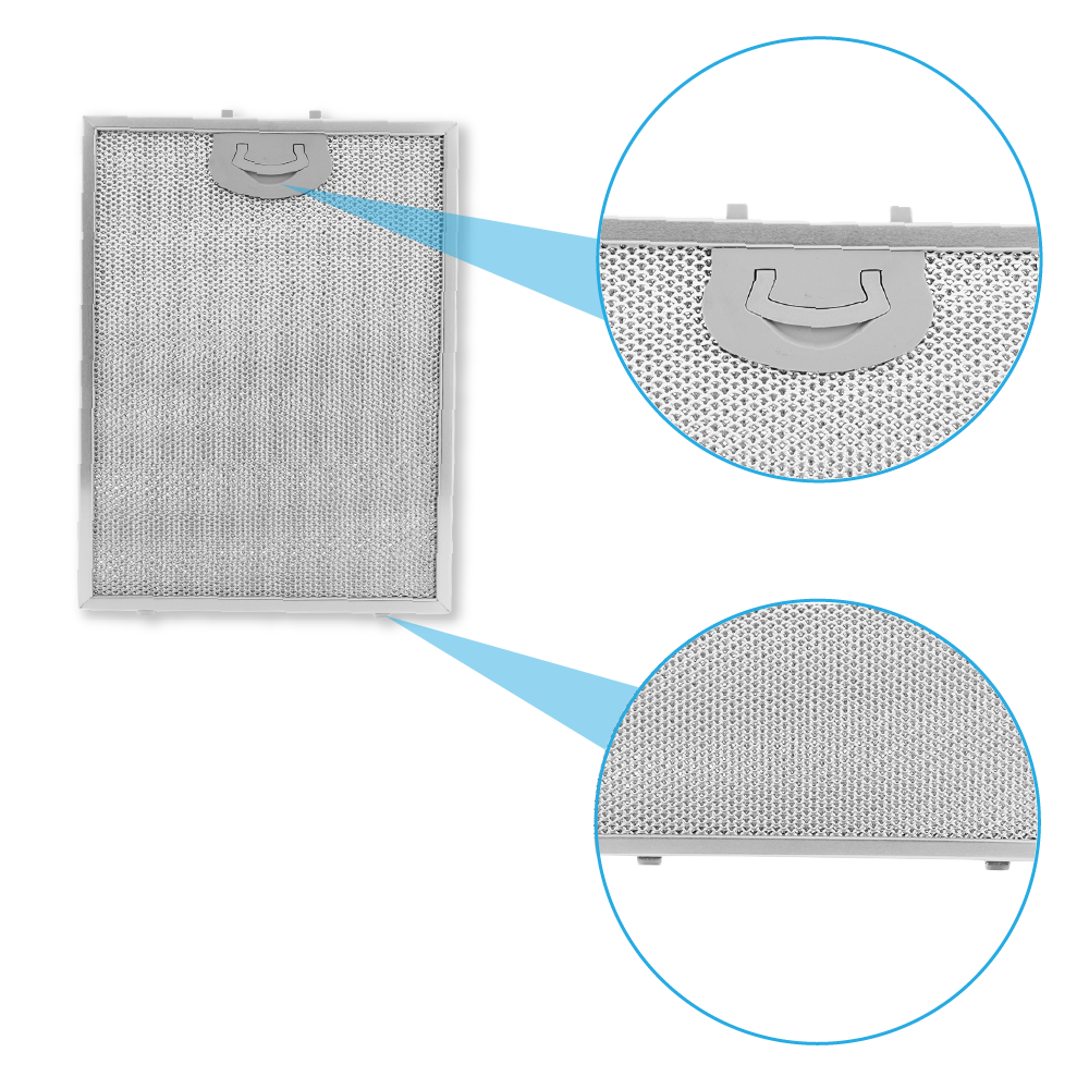 Metalfilter 290 x 220 mm egnet til Airone ACFMAA9X22X29MC000