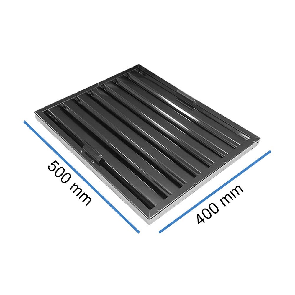 Lamelfilter 500 x 400 x 25 mm til storkøkken-emhætte