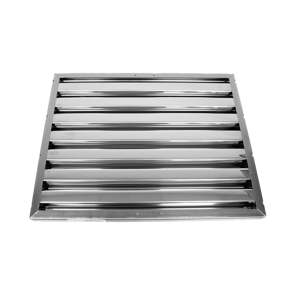 Lamelfilter 500 x 400 x 25 mm (type B) til storkøkken-emhætte