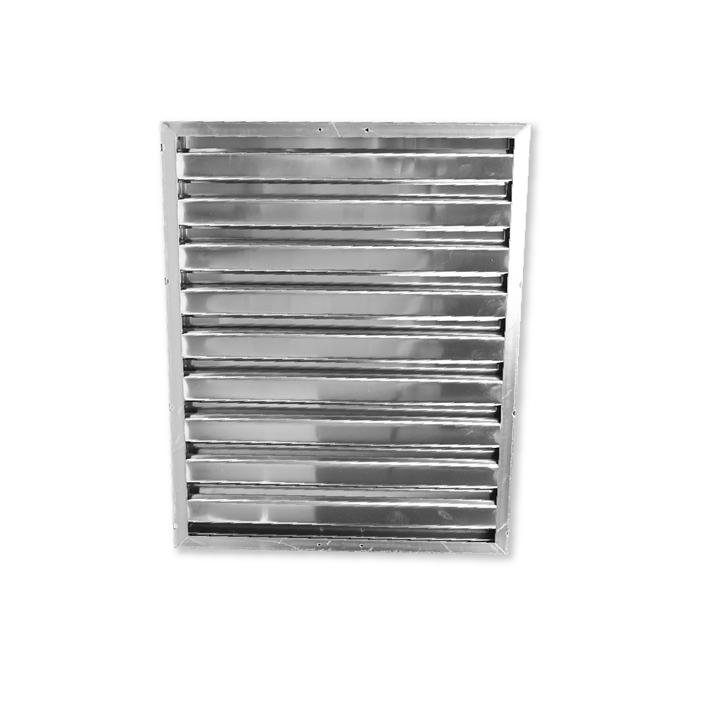 Lamelfilter sølv 400 x 500 x 25 mm til storkøkken-emhætte