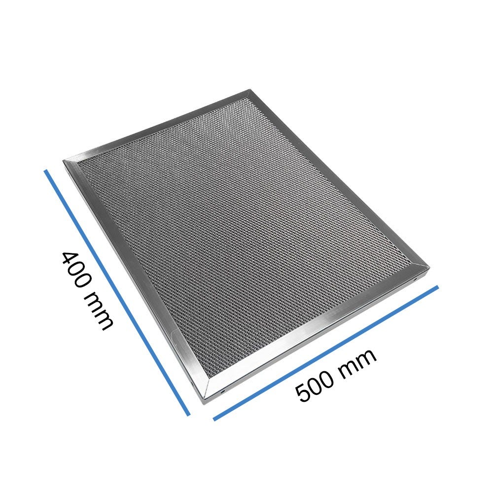 Rustfrit stål netfilter 400 x 500 x 20 mm til storkøkken-emhætte