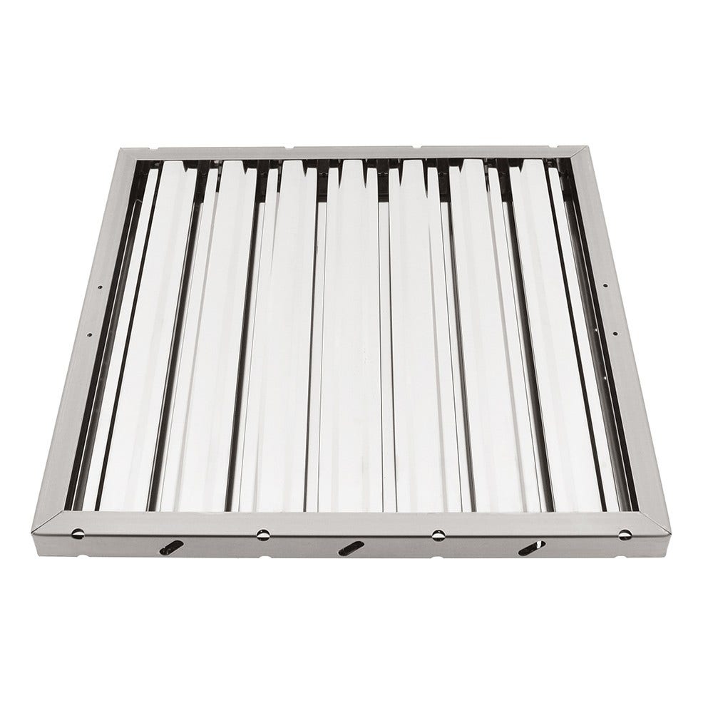 Lamelfilter 400 x 400 x 25 mm (type A) til storkøkken-emhætte