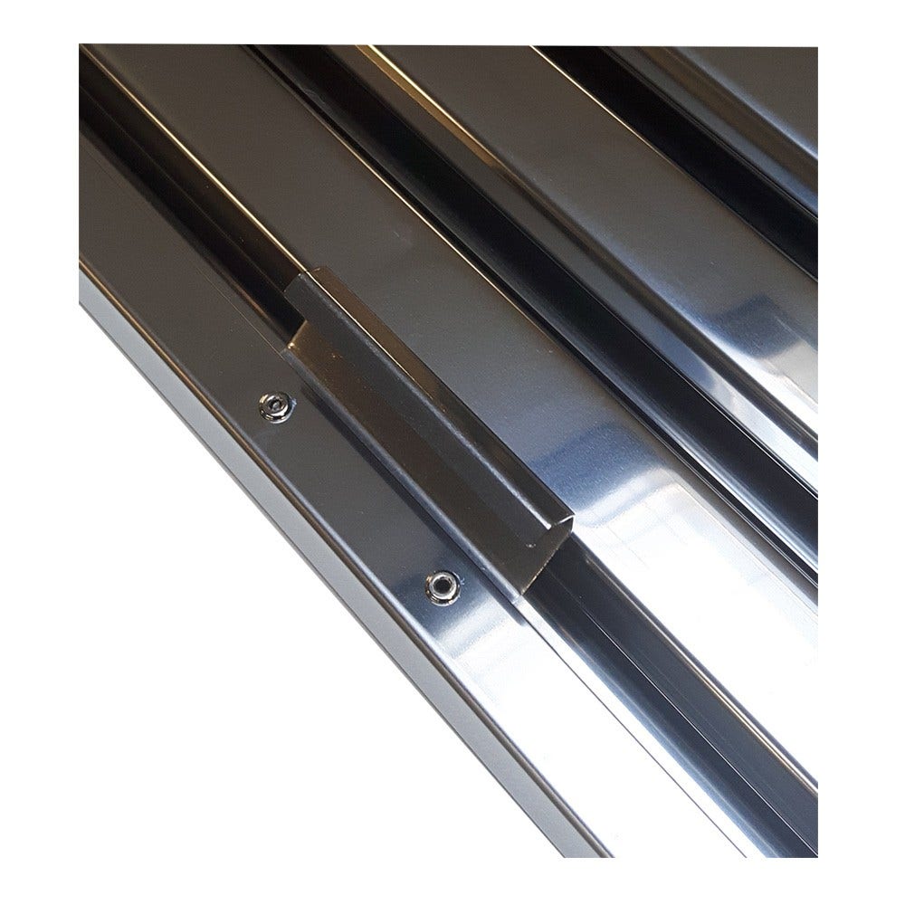 Lamelfilter sort 400 x 500 x 25 mm til storkøkken-emhætte
