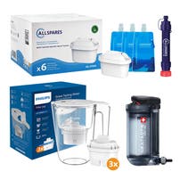 Vandfilter nødpakke Large - preppakke med vandfiltre til nødsituationer Philips / Katadyn / Allspares