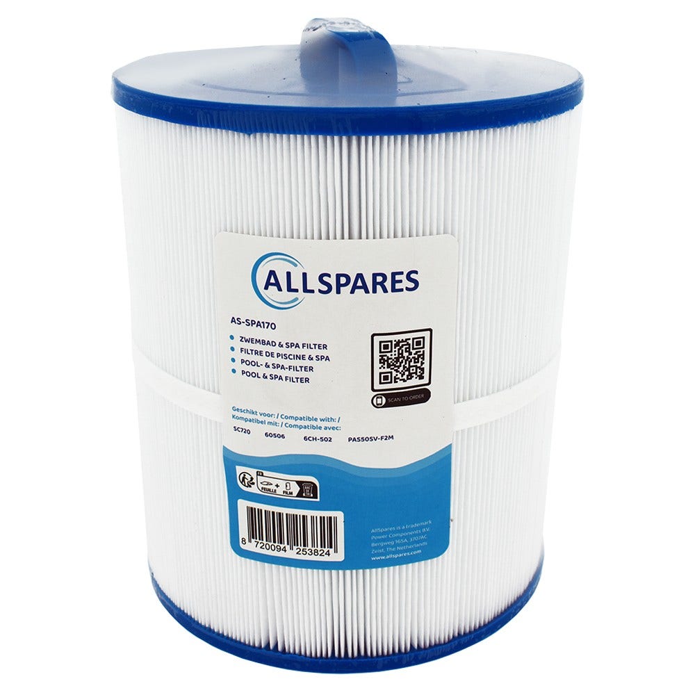 Spa vandfilter egnet til Artesian PAS50SV-F2M / SC720 / 60506 / 6CH-502