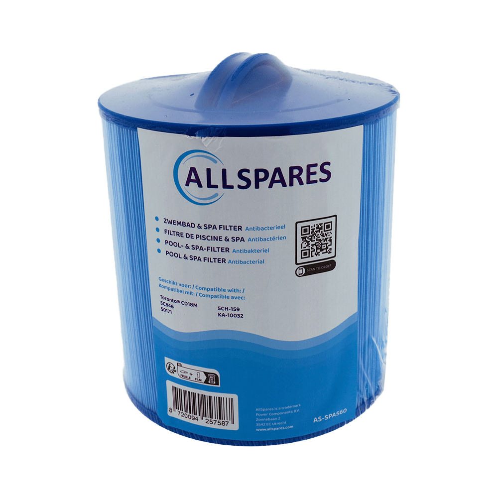 Spa vandfilter egnet til Toronto CD18M / SC846 / 50171 (antibakteriel)