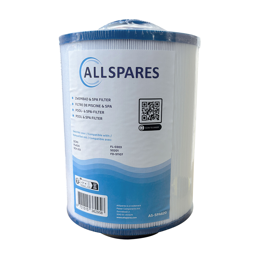 Spa-filter kompatibelt med LA Spa 51107 / SC745 / 5CH-203 / PLAS35 / 50201 