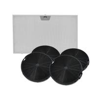 Kulfilter (4 stk.) + metalfilter (1 stk.) egnet til Valberg HD60N/HD60X