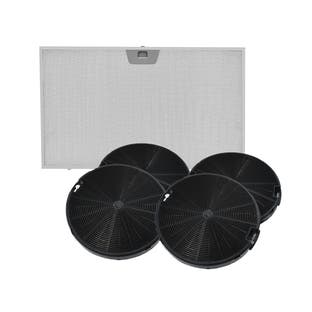 Kulfilter (4 stk.) + metalfilter (1 stk.) egnet til Valberg HD60N/HD60X