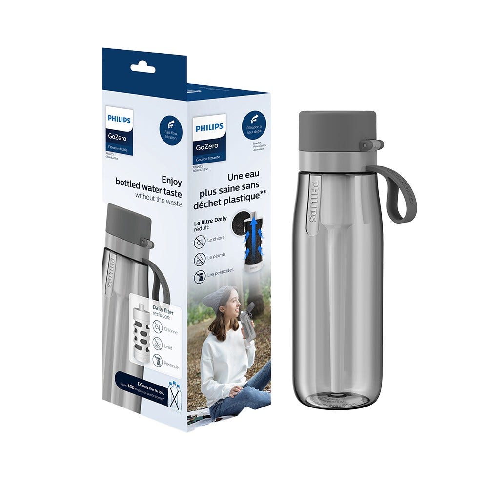 Philips GoZero Daily drikkeflaske (660 ml) grå AWP2731GRR