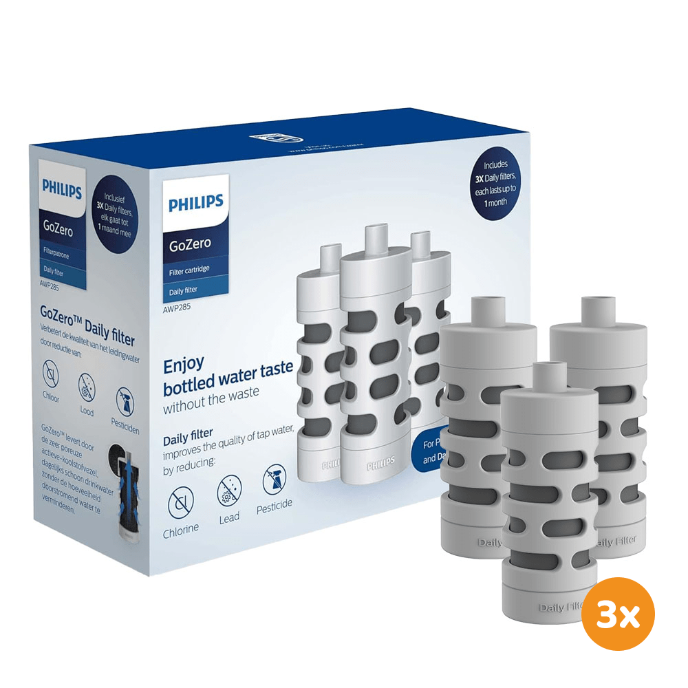 Philips GoZero Daily filterpatroner (3 stk.)