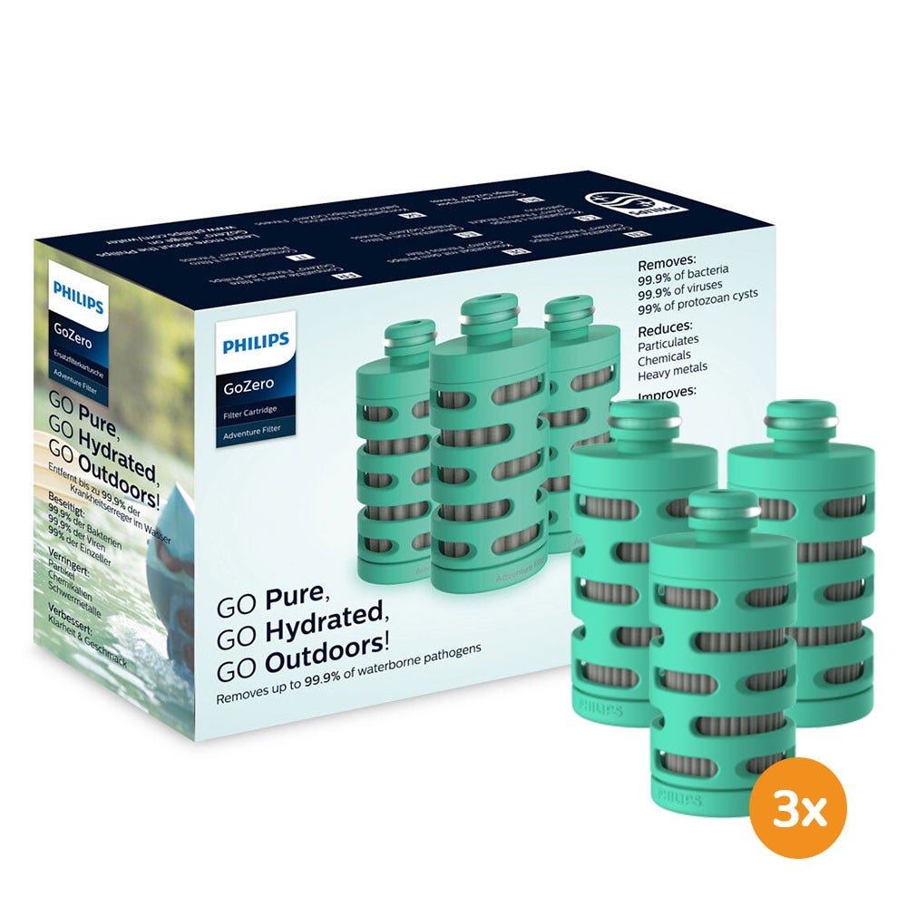 Philips GoZero Adventure filterpatron (3 stk.)