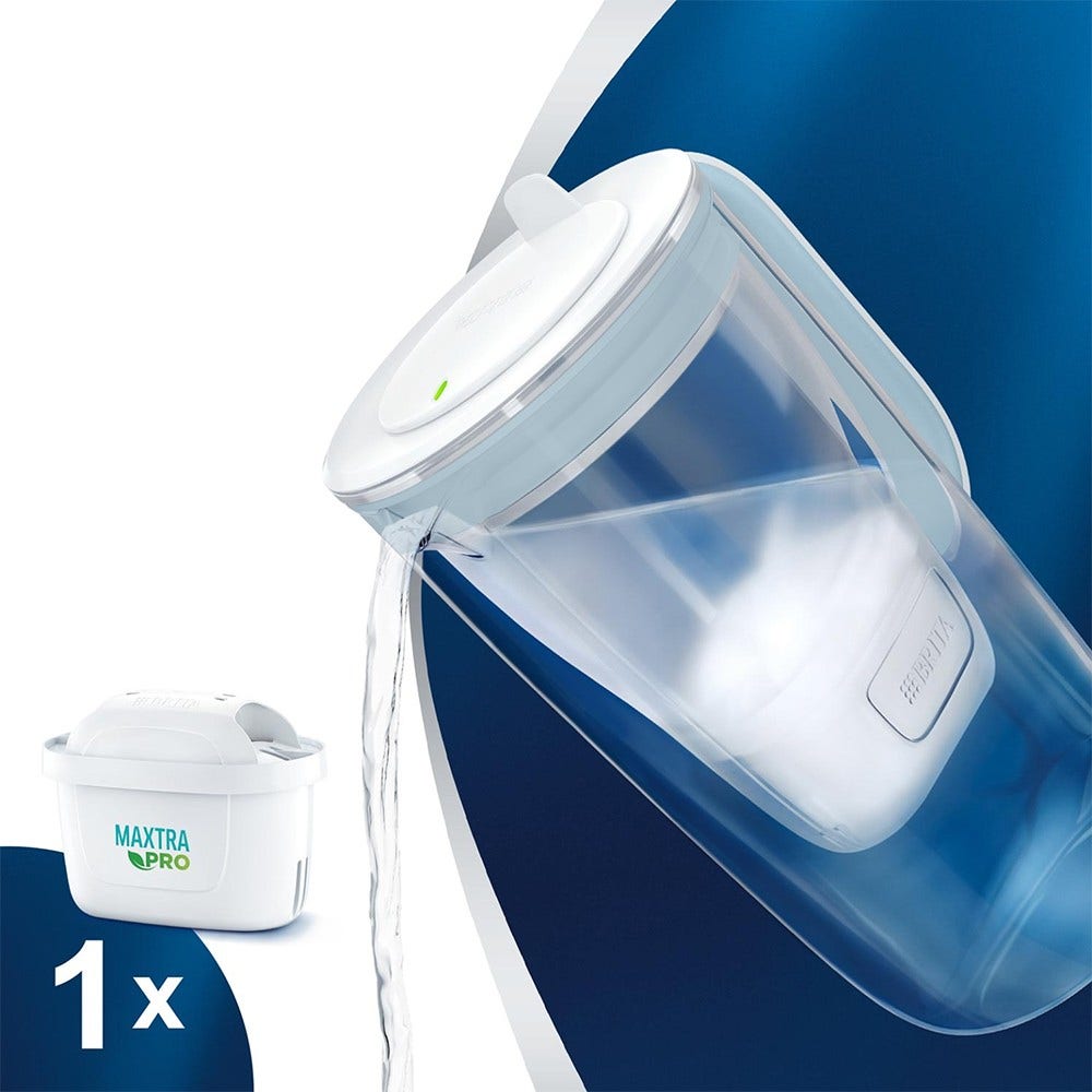 BRITA glaskande med vandfilter 2,5 L + MAXTRA PRO vandfilter 1050449 (filtrerer PFAS)
