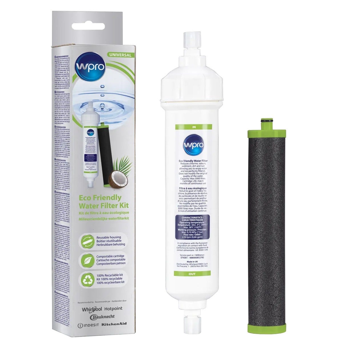 WPRO Eco vandfiltersæt EFK001 / C00852782