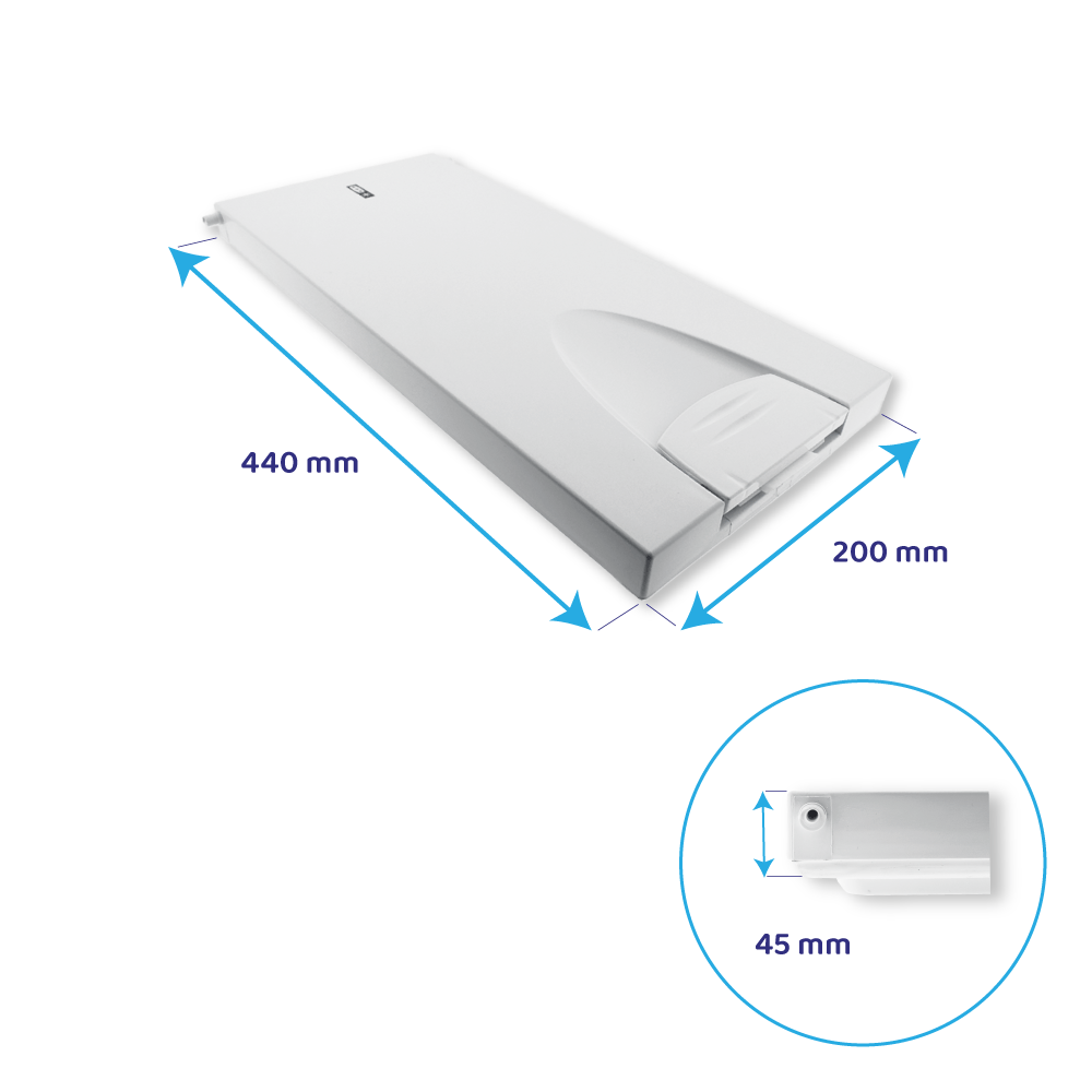 Grundig fryserdør 440 x 200 mm / C00881952