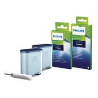 Philips / Saeco vedligeholdelsessæt Kaffemaskine: vandfilter + mælkerenser + rengøringstabletter