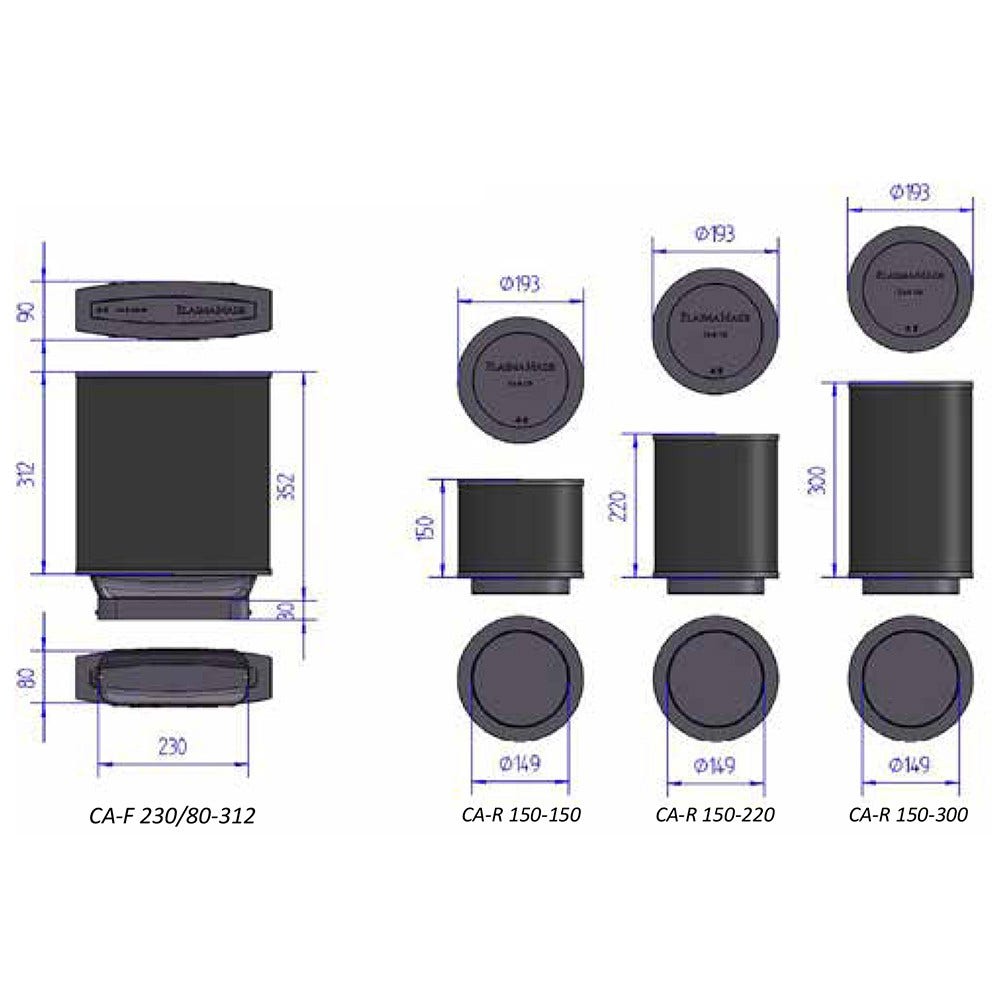 PlasmaMade kulfilter CA-R 150-300