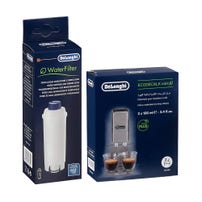 De’Longhi vedligeholdelsessæt til kaffemaskine; vandfilter + afkalker (2 x 100 ml)