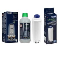De'Longhi vedligeholdelsessæt til kaffemaskine: vandfilter + afkalker (500 ml)