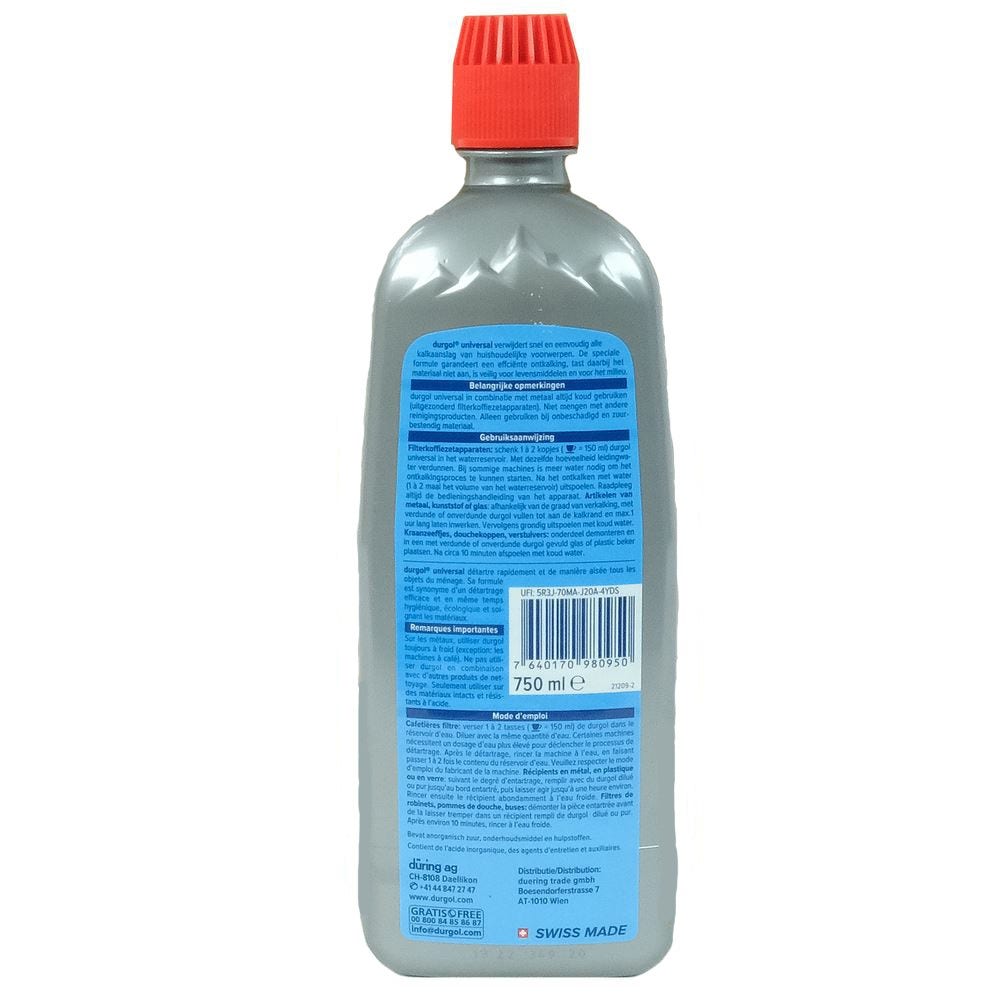 Durgol Universal flydende afkalker (750 ml)